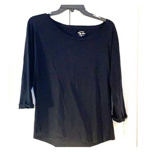 J. Crew Vintage Crew Black shirt sz Medium Womens